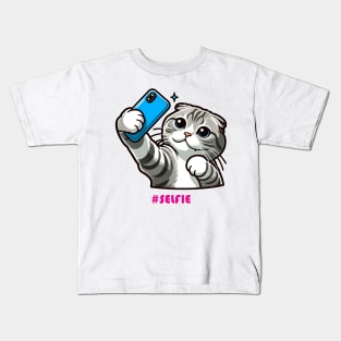 Cat Selfie Kids T-Shirt